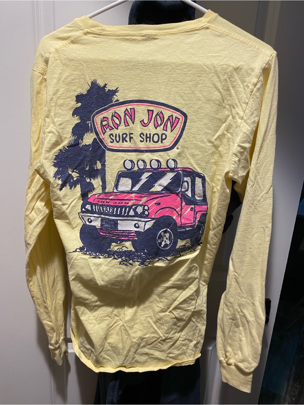 Ron Jon Surf Shop Women's Yellow Long-Sleeve Graphic Tee
